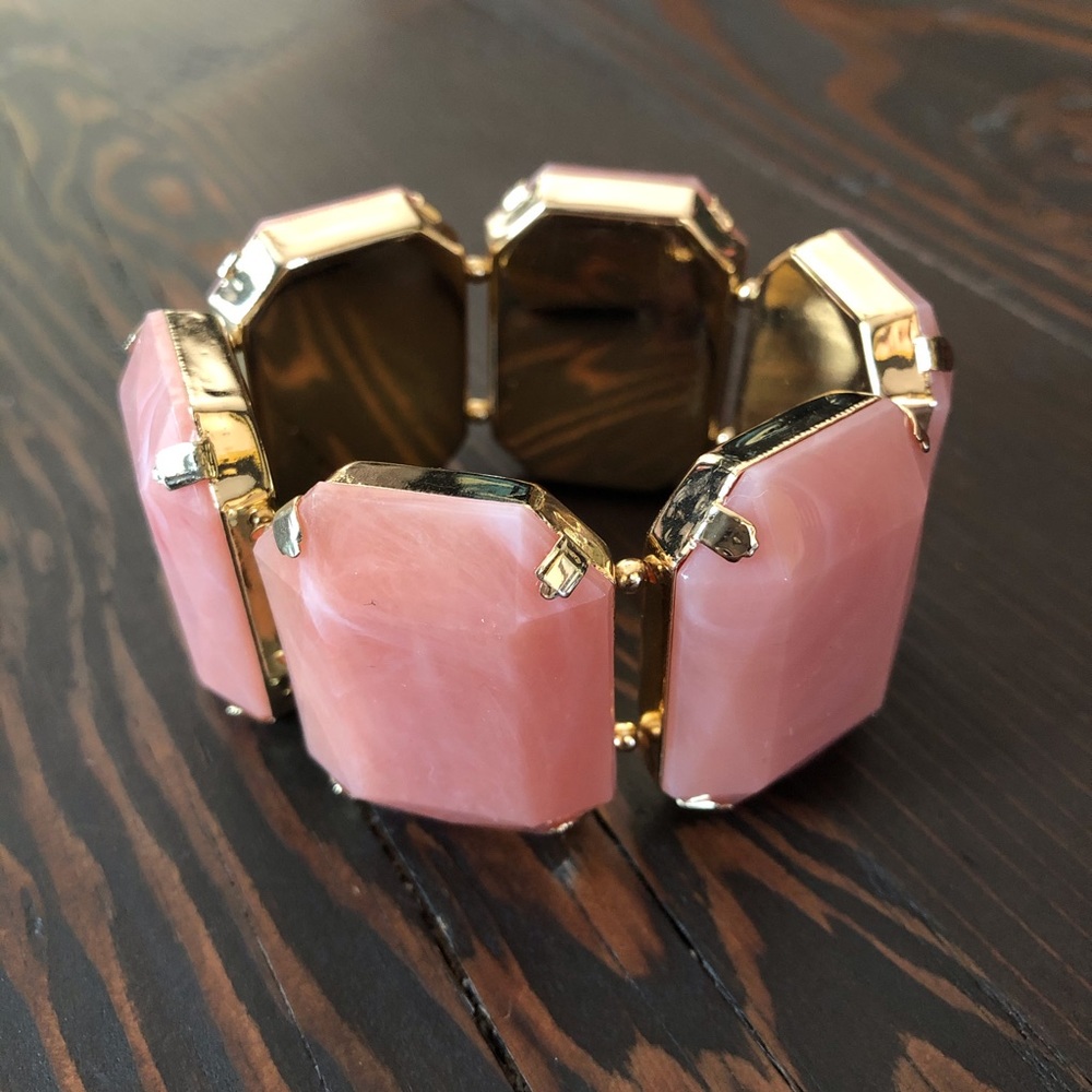 Chunky Pink Stone Bracelet